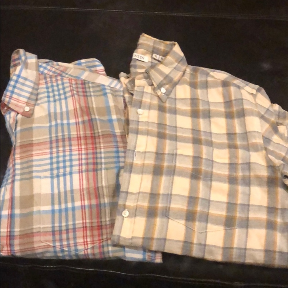 Plaid button downs